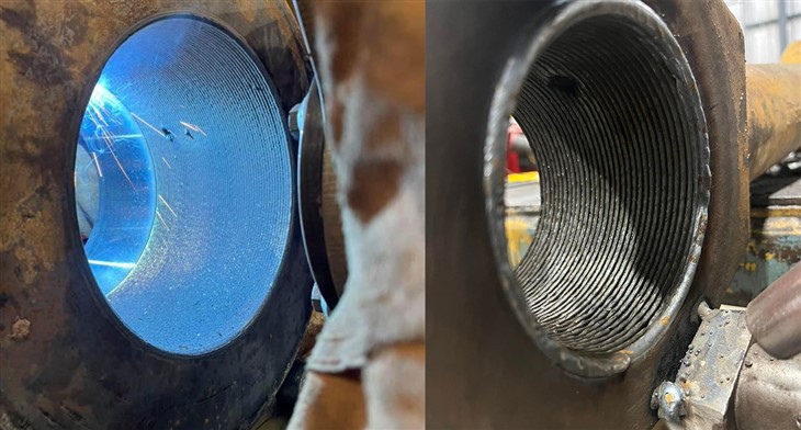 Draagbare lijnboor- en lasmachine