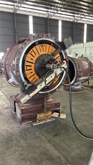 OD-montage Draagbare flens gericht op FDG2000 Reparatie op locatie Afdichtingsoppervlak Veelzijdig gereedschap